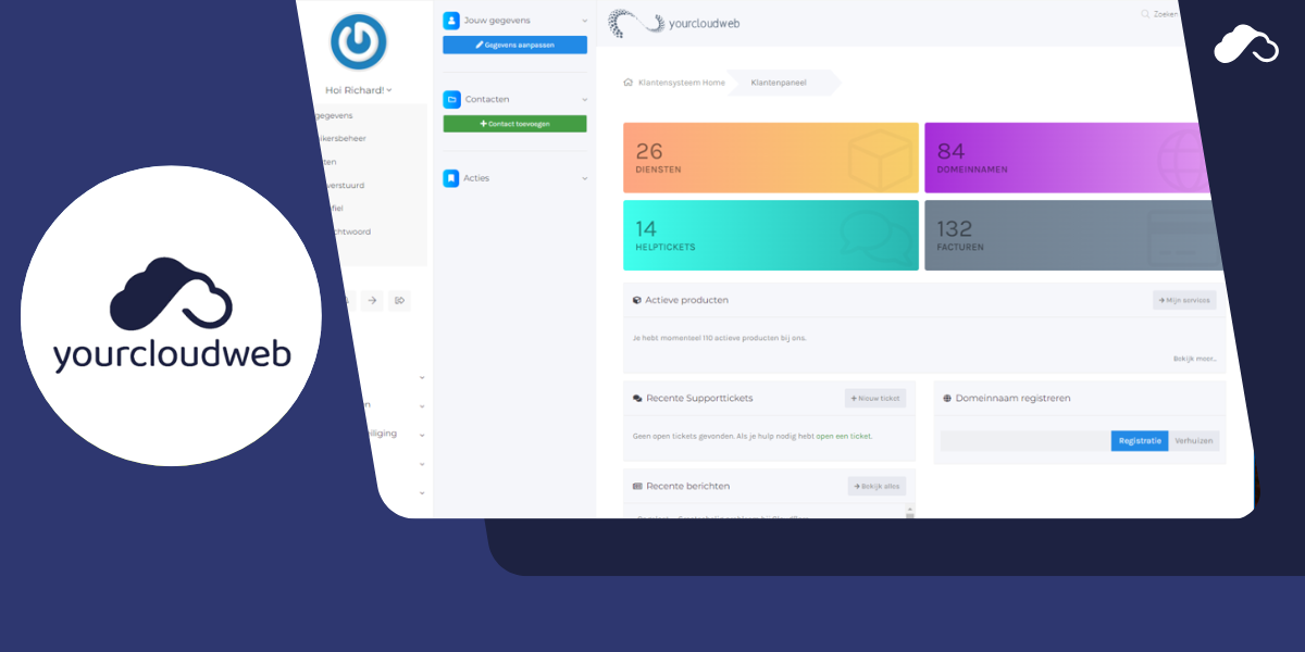 Klantenportaal Yourcloudweb