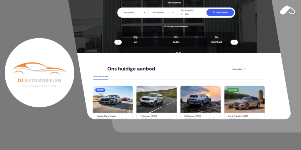 Hosting en doorlopend onderhoud voor DJ Automobielen