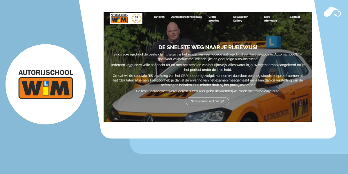 Veilige en professionele e-mail voor Autorijschool Wim